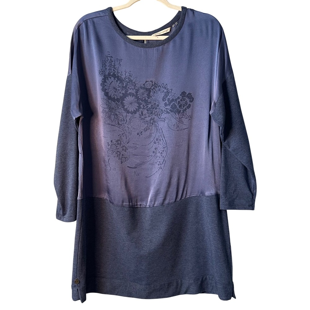 Soft Surroundings Floral Ombre Tunic Dress Size M | Long‎ Sleeve Lounge Top